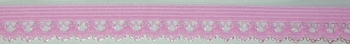 Elastic Lace flowerdesign 15mm (50 m), Light Pink 171